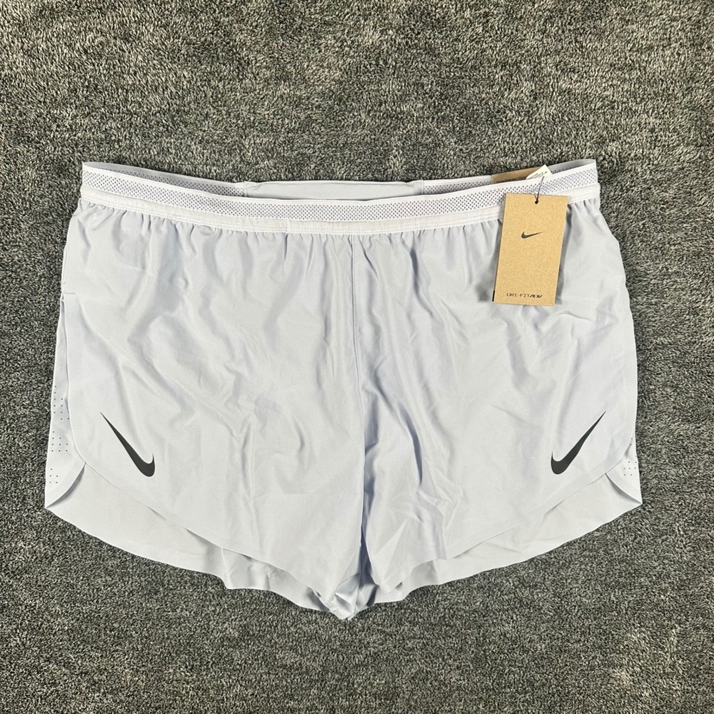 Nike ADV Shorts Mens XL AeroSwift Grey FN3352-057 Running Dri-FIT NEW